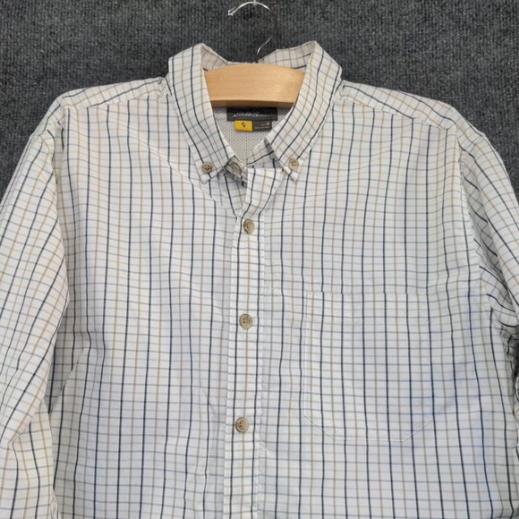 Eddie Bauer Men's Button-Down Shirt Men's Multi Medium Long Sleeve Check - Picture 3 of 12